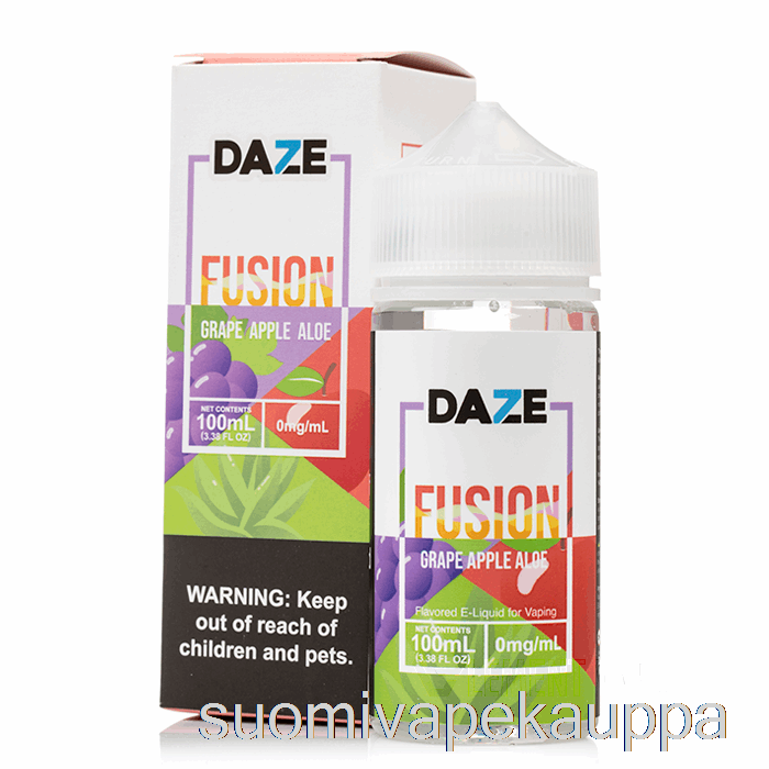 Vape Nesteet Viinirypäle Omena Aloe - 7 Daze Fuusio - 100 Ml 6 Mg